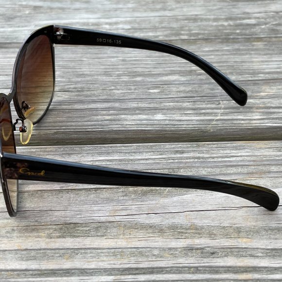 Gacel Sunglasses Women Brown Eye Wear Shades 59[]1 - Picture 9 of 12